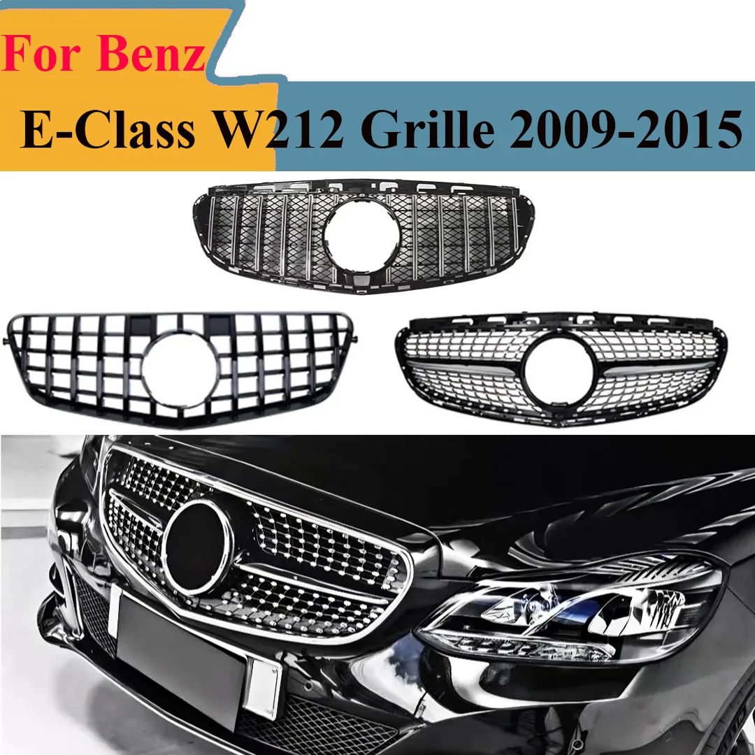 

Для Mercedes Benz E-Class W212 2009-2012 решетка переднего бампера, сетчатая решетка, черный спортивный обновленный комплект кузова, аксессуары для стайлинга автомобилей