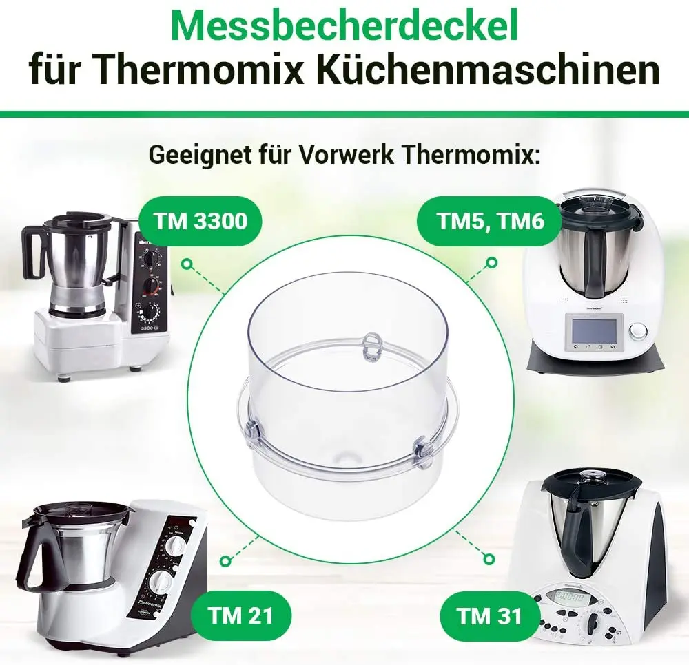 Miarki Kubek plastikowy do Thermomix TM6 TM21 TM31 TM5 Część zamienna Pokrywka dozująca Pokrywka uszczelniająca Części zamienne Naczynia do napojów