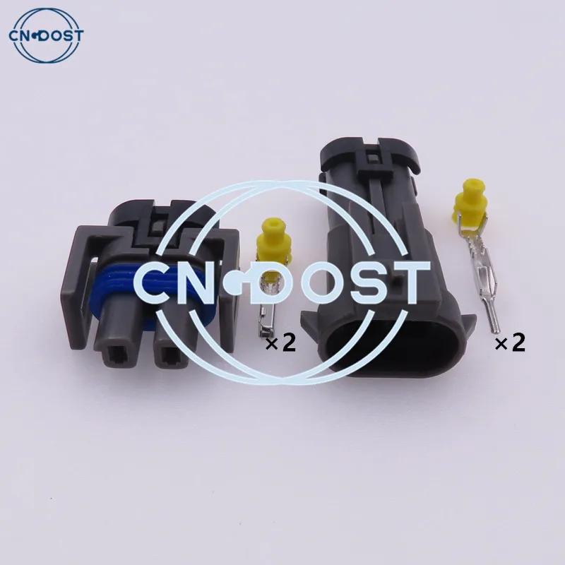 

1 Set 2 Pin Automotive Wire Cable Connector Compressor Air Conditioner Connector AC Assembly For Buick Chevrolet