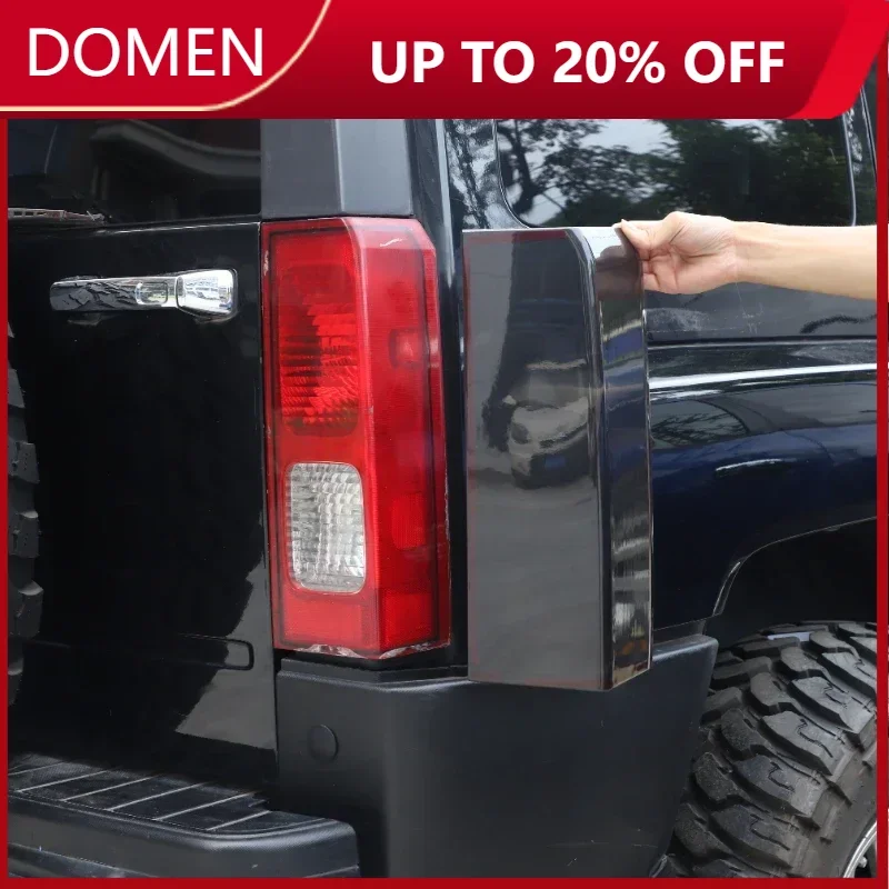 

Para Hummer H3 2005-2009 ABS ennegrecido luz trasera coche lámpara señal cubierta corativa accesorios coche