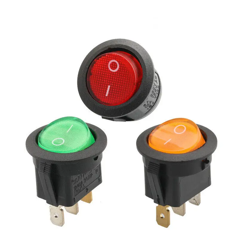 20 حزمة LED نقطة ضوء 12 فولت سيارة السيارات قارب جولة الروك التبديل SPST التبديل - #4