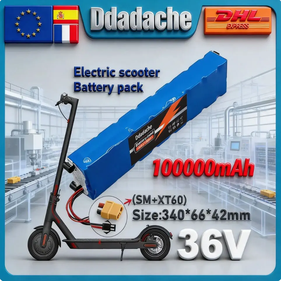 Image of 100% Neuer M365 Original 36V 30Ah Kick-Scooter Akku 36V 30000mAh Elektroroller Akkupack mit BMS Schaltkreisplatine