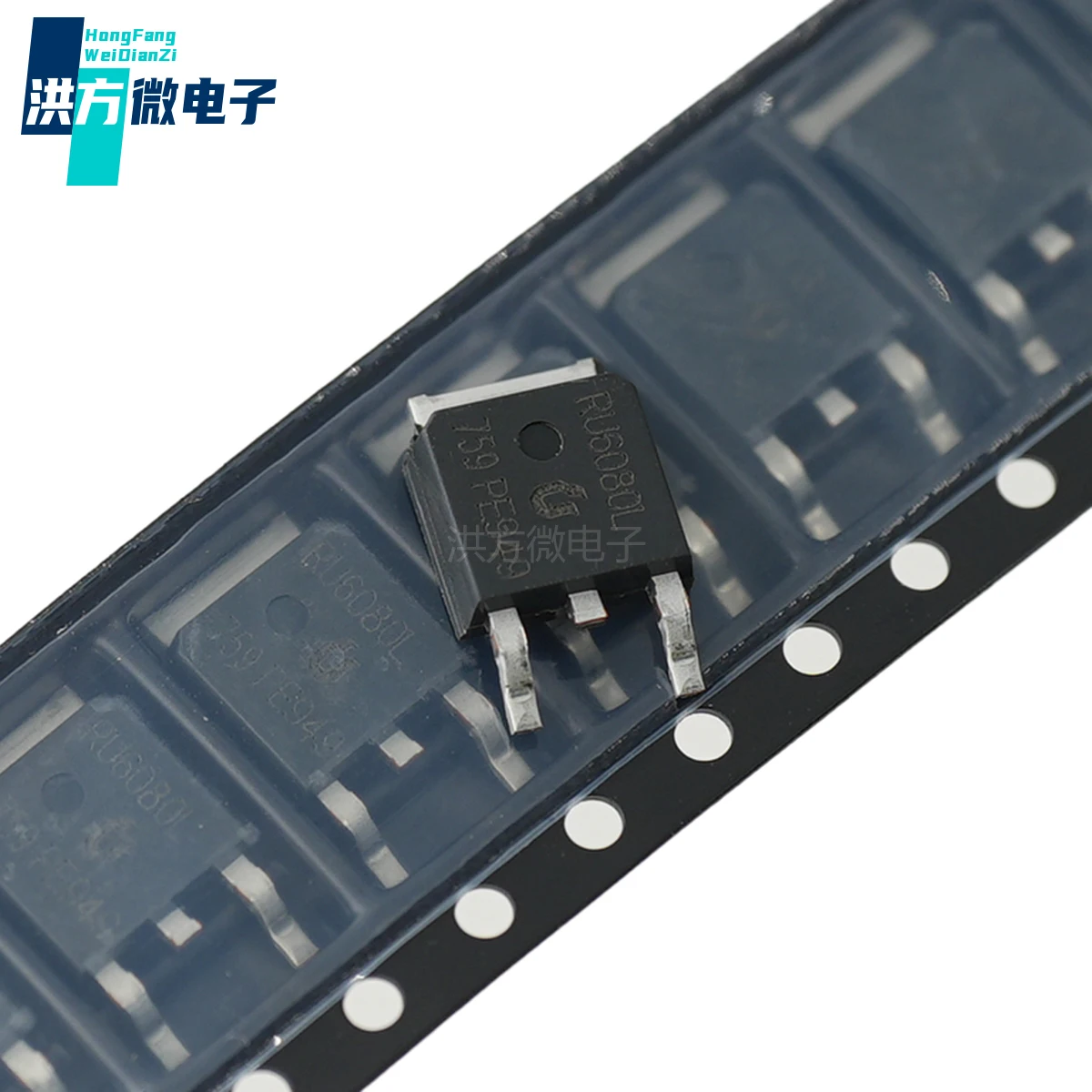 100PCS original RU6080L MOSFET 125W 60V 80A 1 N-channel TO-252-2 6080L 6080