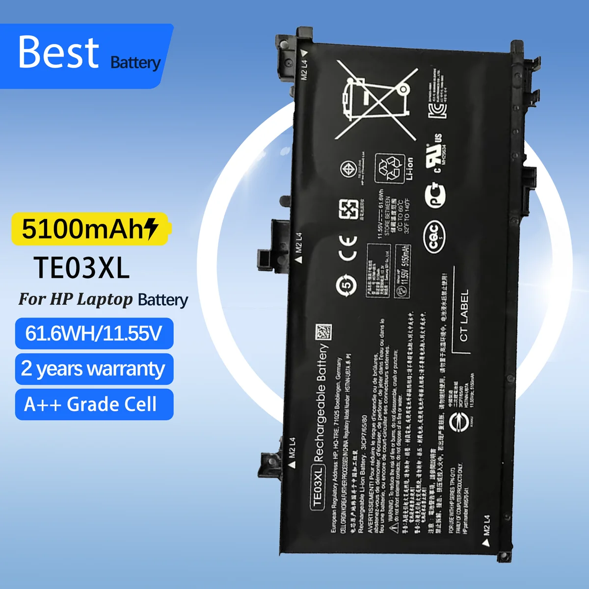 TE03XL Laptop Battery For HP OMEN 15-bc011TX 15-bc012TX 15-bc013TX 15-AX015TX AX017TX TPN-Q173 HSTNN-UB7A 849910-850