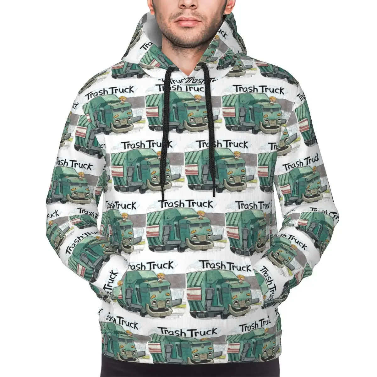 Felpa con cappuccio Netflix Cartoon Trash Truck Pullover Hip Hop Autunno Inverno Felpe da donna da uomo Top a maniche lunghe