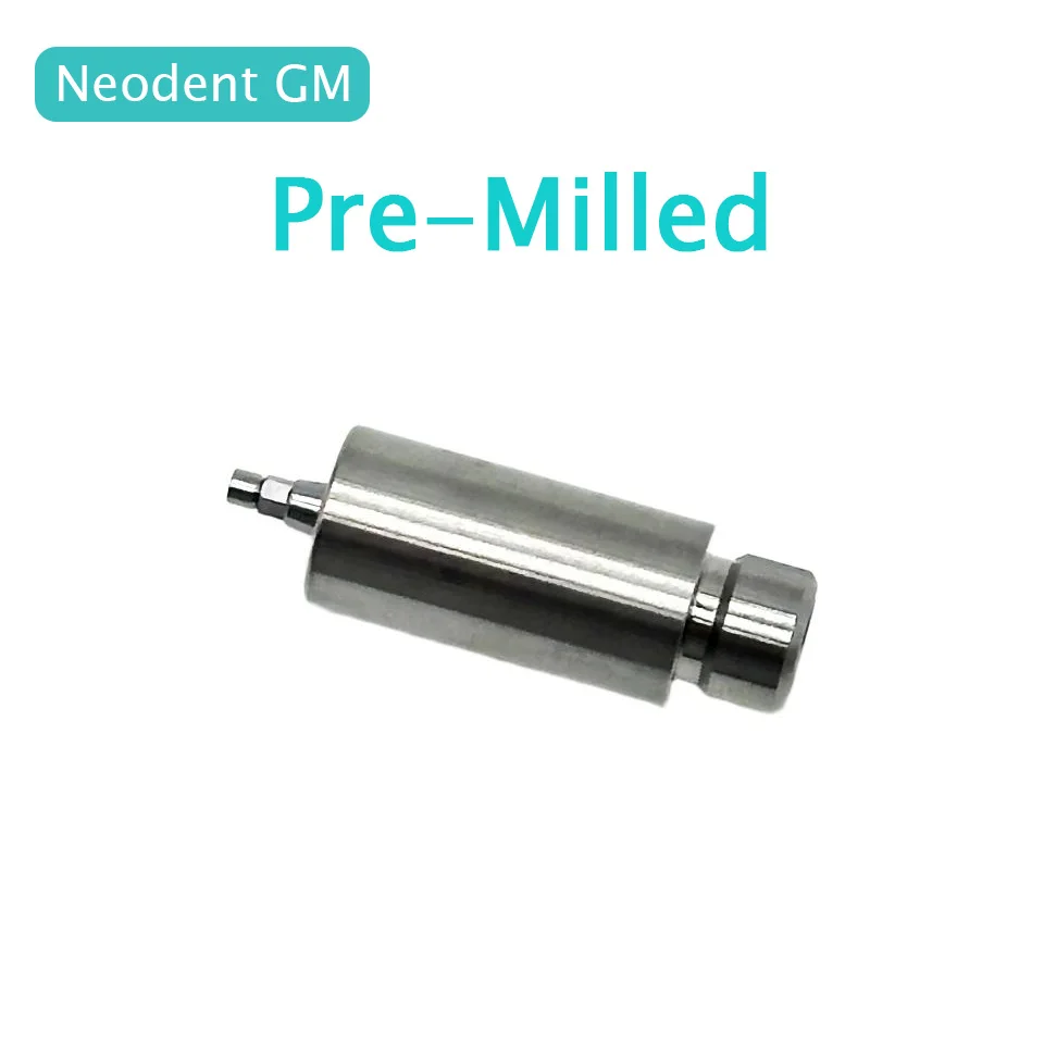 10 Pcs Titanium Pre-Milled Abutment For Neodent GM Dental Implant Custom Abutment Blank Milling Lab Prosthetic Components Kit