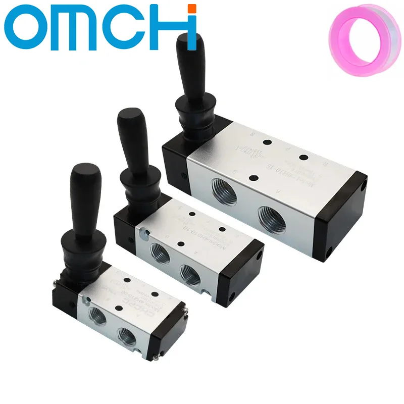 2 Position 5 Port 4H210-08 4H310-10 4H410-15 Air Manual Valve Pneumatic Control Valve 5/2 Way Hand Lever Operated Control Valve