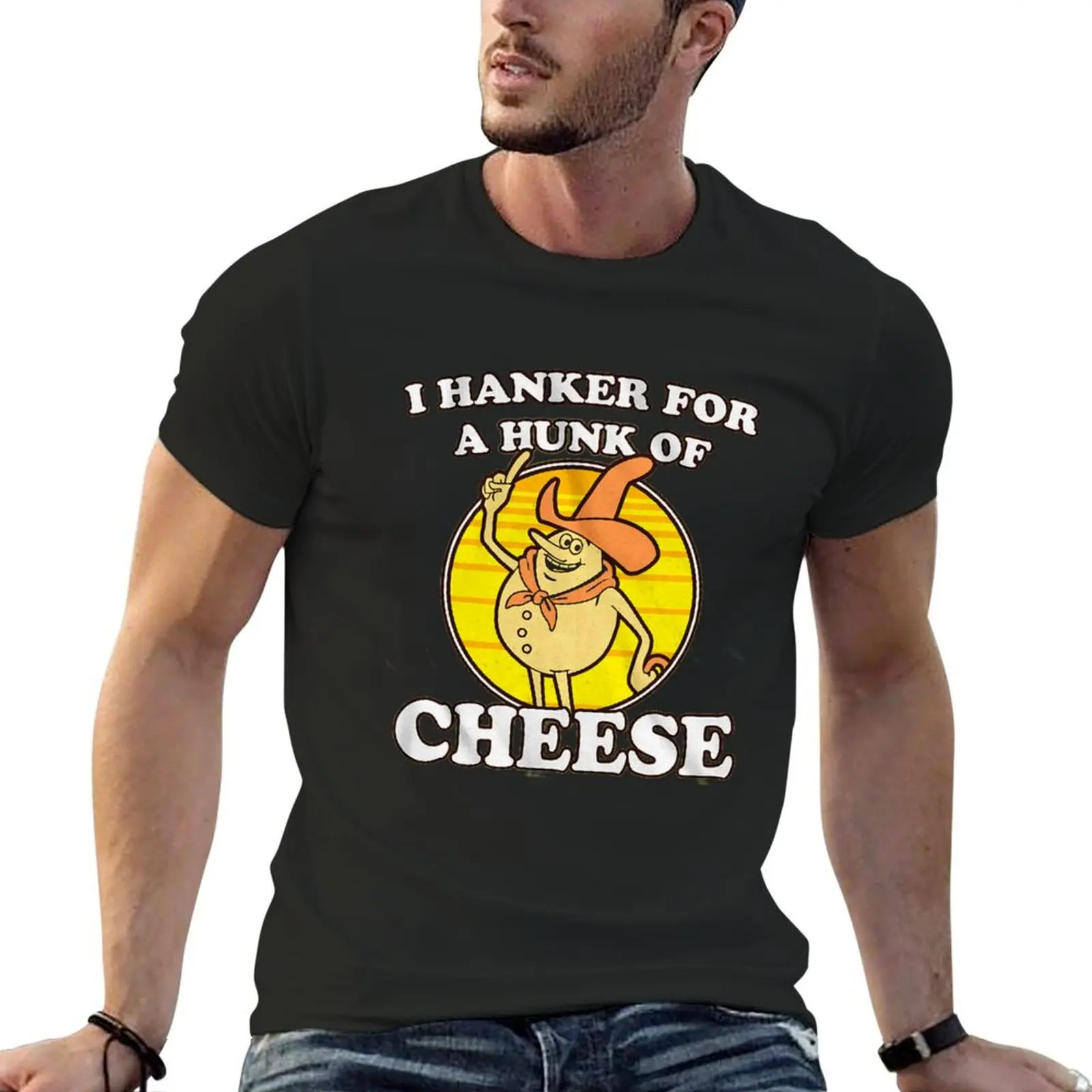 

I Hanker for A Hunk of Cheese Time for Timer T-shirt animal prinfor boys plus sizes shirts graphic tees mens workout shirts