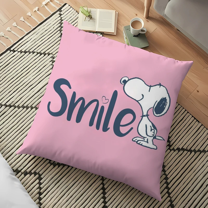 Snoopy Poszewka na poduszkę Jesienny wystrój Śliczny nadruk z kreskówki Poszewka na poduszkę na krzesło samochodowe Poszewka na poduszkę Sofa Dekoracja pokoju dziecięcego Poszewka na poduszkę