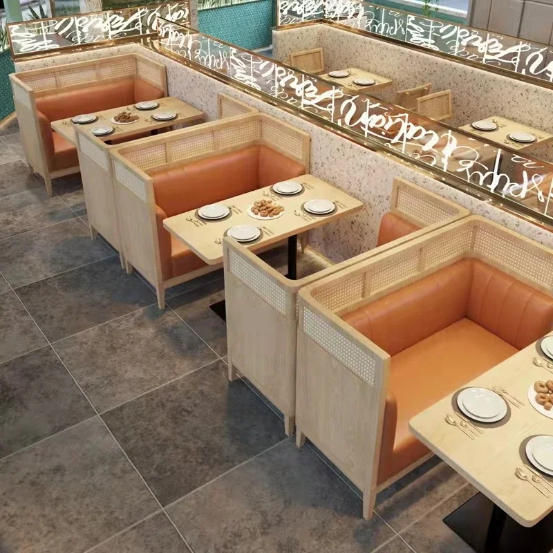 New 2024 Half Circle Restaurant Sofa Booths U Shape Round Booth Seating Luxury Dining Tables Set Restaurant Booth Seating Modern