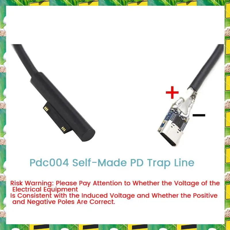 3C Electron 1 Piece PDC004-PD Decoy Module PD23.0 To DC DC Trigger Extension Cable QC4 Charger Type-C (12V),1 Piece PDC004-PD De
