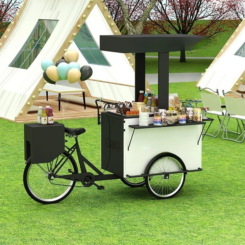 Carrito de venta ambulante creativo con diseño de burro invertido, triciclo para parques, carrito de venta de té de limón, puesto de exhibición para mercado nocturno, carrito de aperitivos