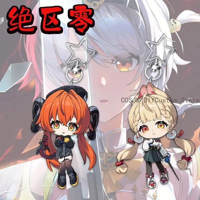 

Zenless Zone Zero Alice Thymefield Anime Q-version Star KeyChain Key Chain Pendant Kawaii Acrylic Keyring Birthday Gifts