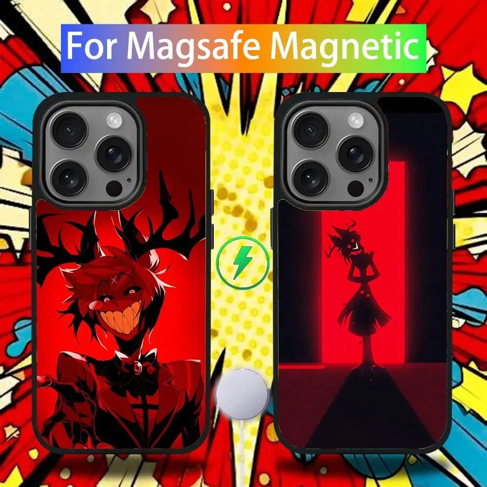 

A-Alastor R-Radio D-Demon Phone Case For iPhone 17,16,15,14,13,12,11,Pro,Max,Plus,Mini,SE4,E Magnetic Magsafe Wireless Charging