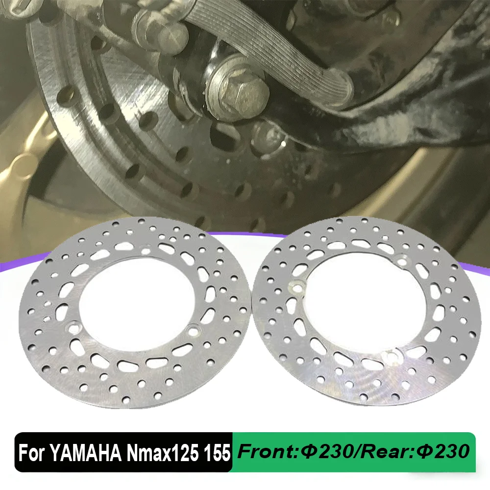 

230mm Motorcycle Front Rear Brake Disc Rotor For YAMAHA Nmax125 NMAX155 Nmax 125 155 AEROX155 2017-2024