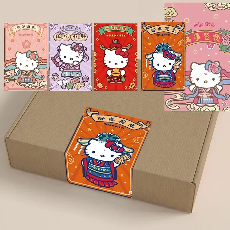 200Pcs/Roll Kawaii Sanrio Stickers Hello Kitty Ins Cute Kitty Cat Diy Handbook Decorationsealing sticker gift decoration sticker