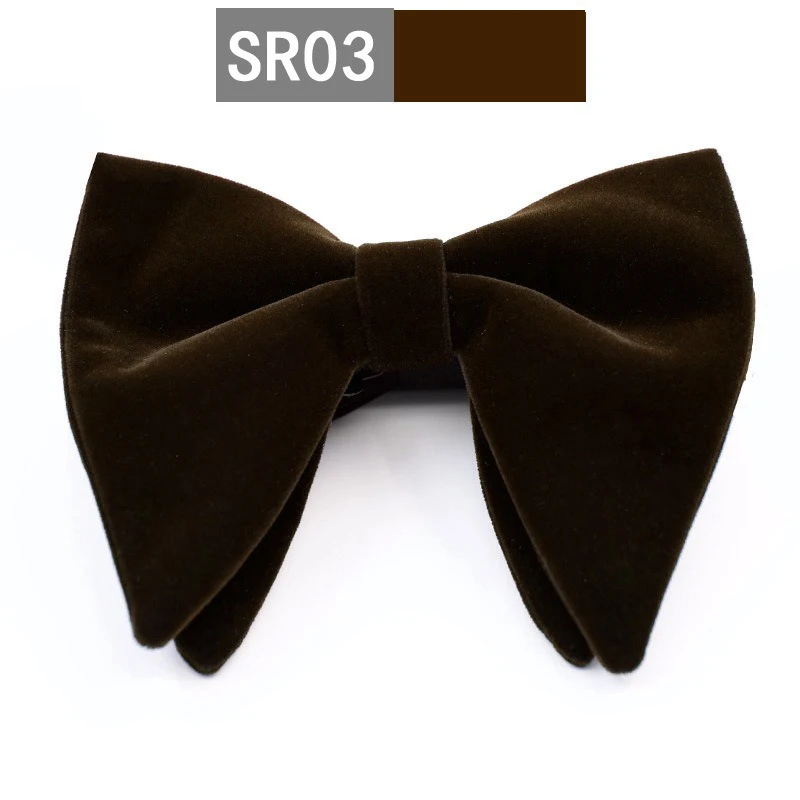 Handgefertigte Übergroße Samtfliege für Herren, Verstellbare Fliege, Perfekt für Formelle Anlässe, Hochzeiten, Smoking-Anzüge und Accessoires – Detail 9