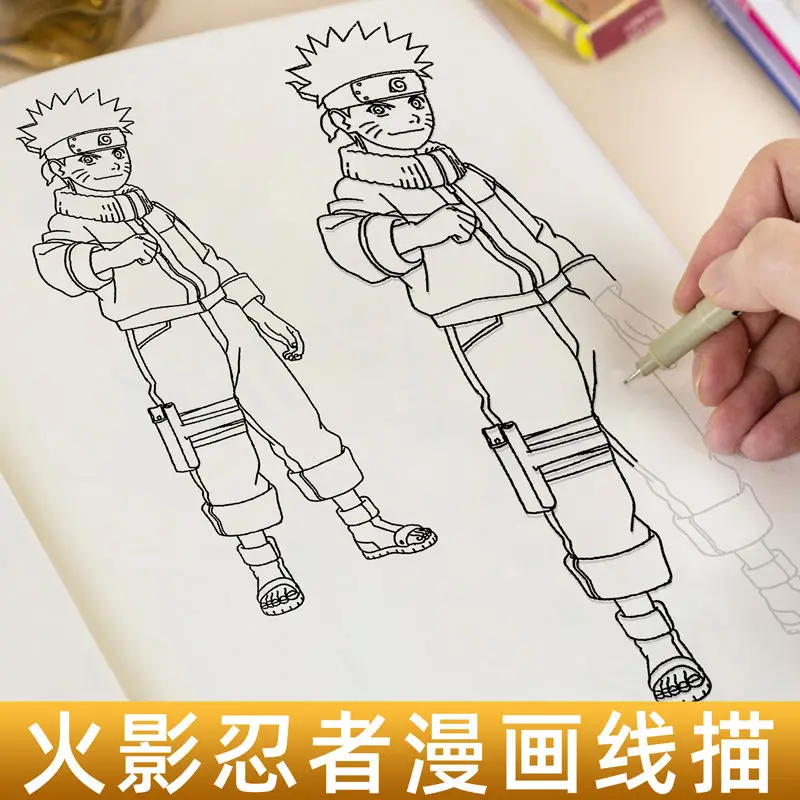 Bandai Anime Dragon Ball Naruto Pretty Girls Sketchbook Anime Character Drawing Book Children's Graffiti Hand-painted Book