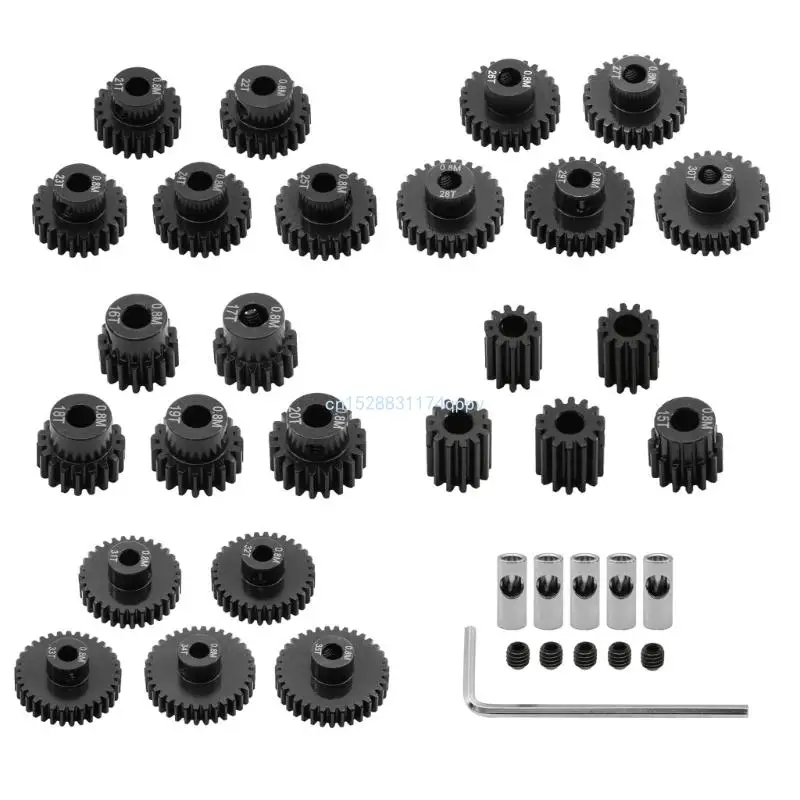 Remote Control Crawler Model Remote Control Steel Gear Pack 11T 12T 13T 14T 15T for Remote Control Truck Enthusiasts Dropship