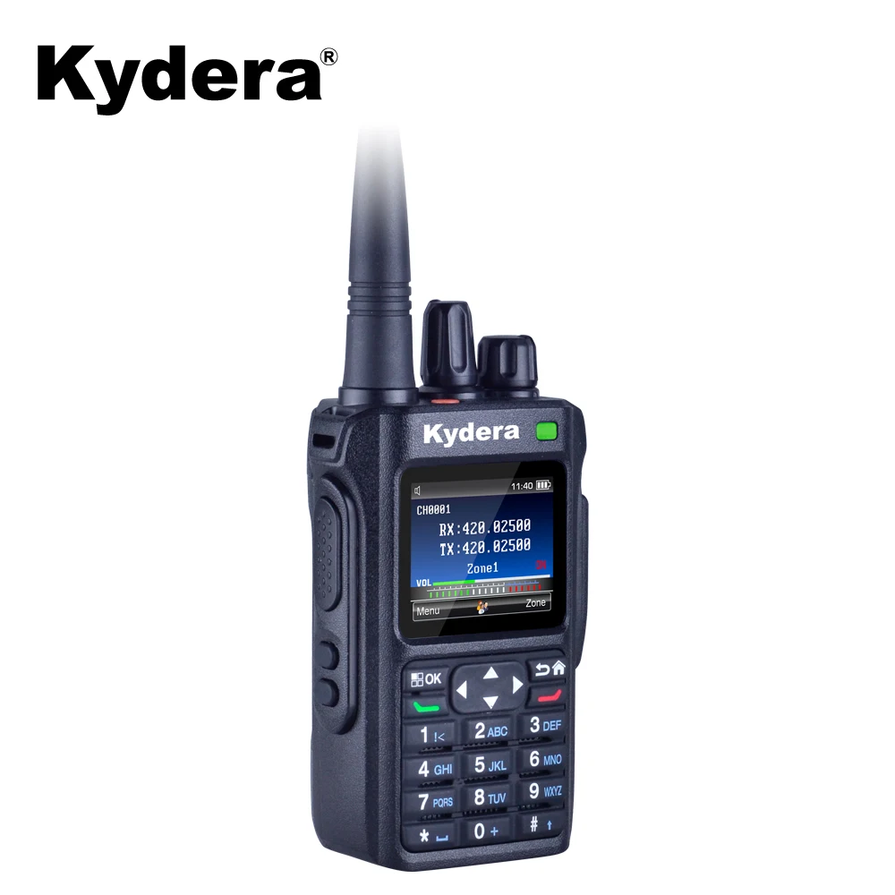 IP67 Waterproof  Kydera   DR-95 Digital 5 Watt DMR Portable Radio AES Encryption BT GPS AI Noise-canceling