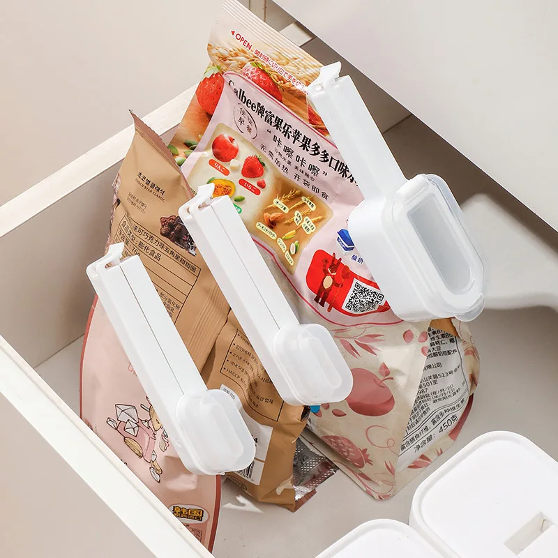 Versiegelbarer Lebensmittelkonservierungsclip mit Deckel für Tee, Milchpulver, Snacks, feuchtigkeitsbeständiger Beutel, Auslassversiegelungsclip für die Aufbewahrung in der Küche