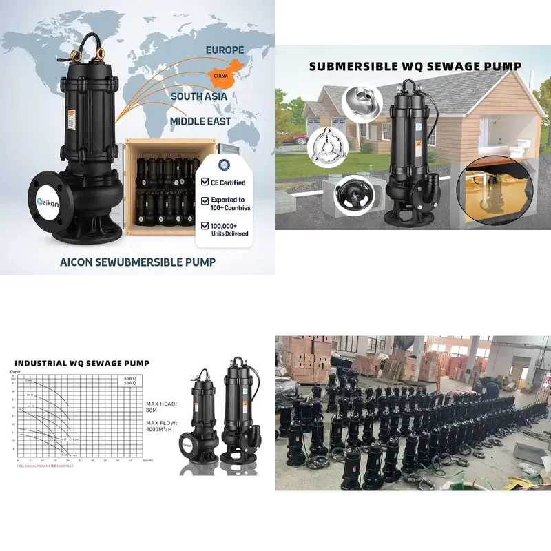 Submersible Well Pump Set 1.5kW 25m/h Multistage for Industrial Utilities