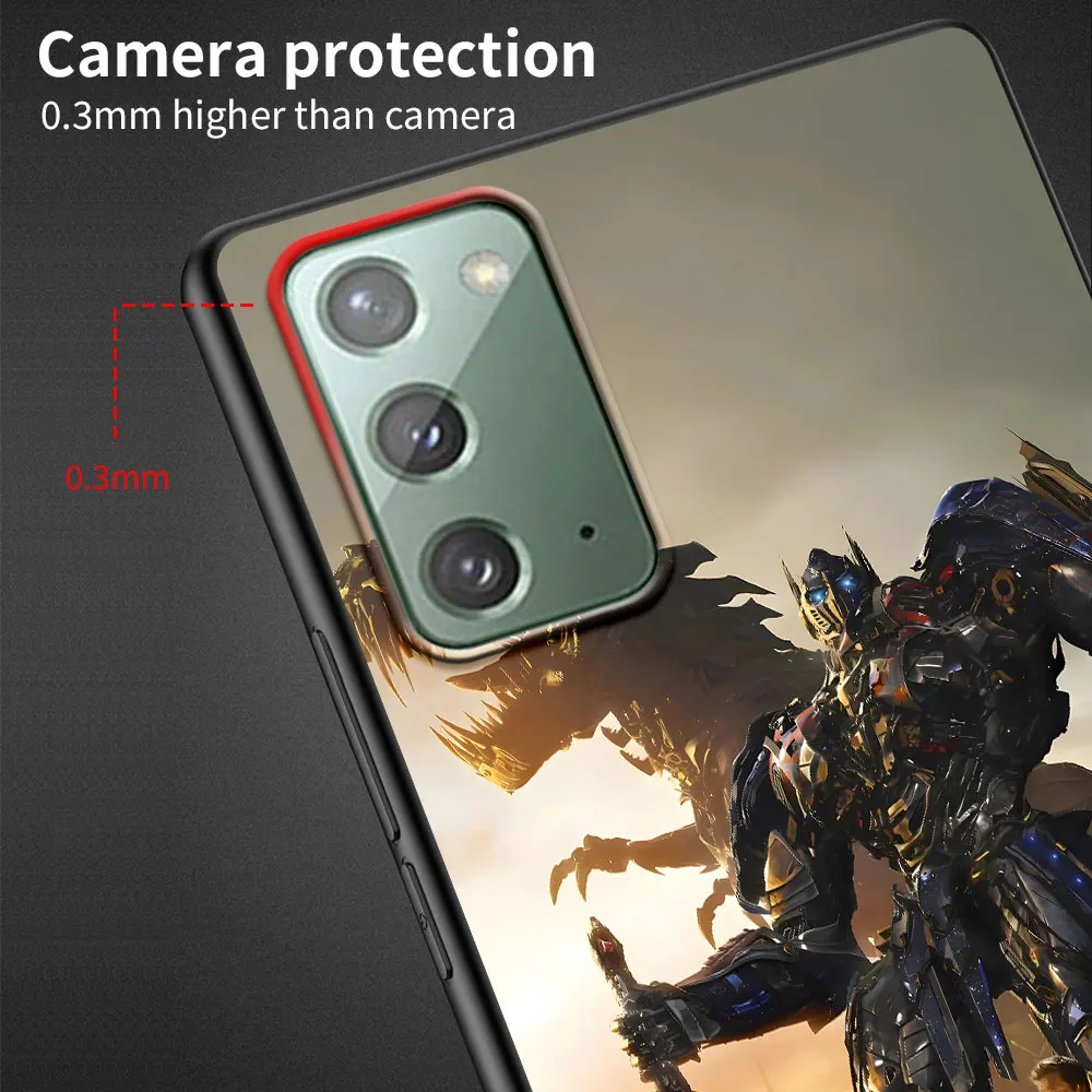 Transformers Autobot Case for Samsung Galaxy Note 20 Ultra 10 Plus 9 8 TPU Phone Cover Note 10 Lite Black Soft Shell Funda Capa image 2