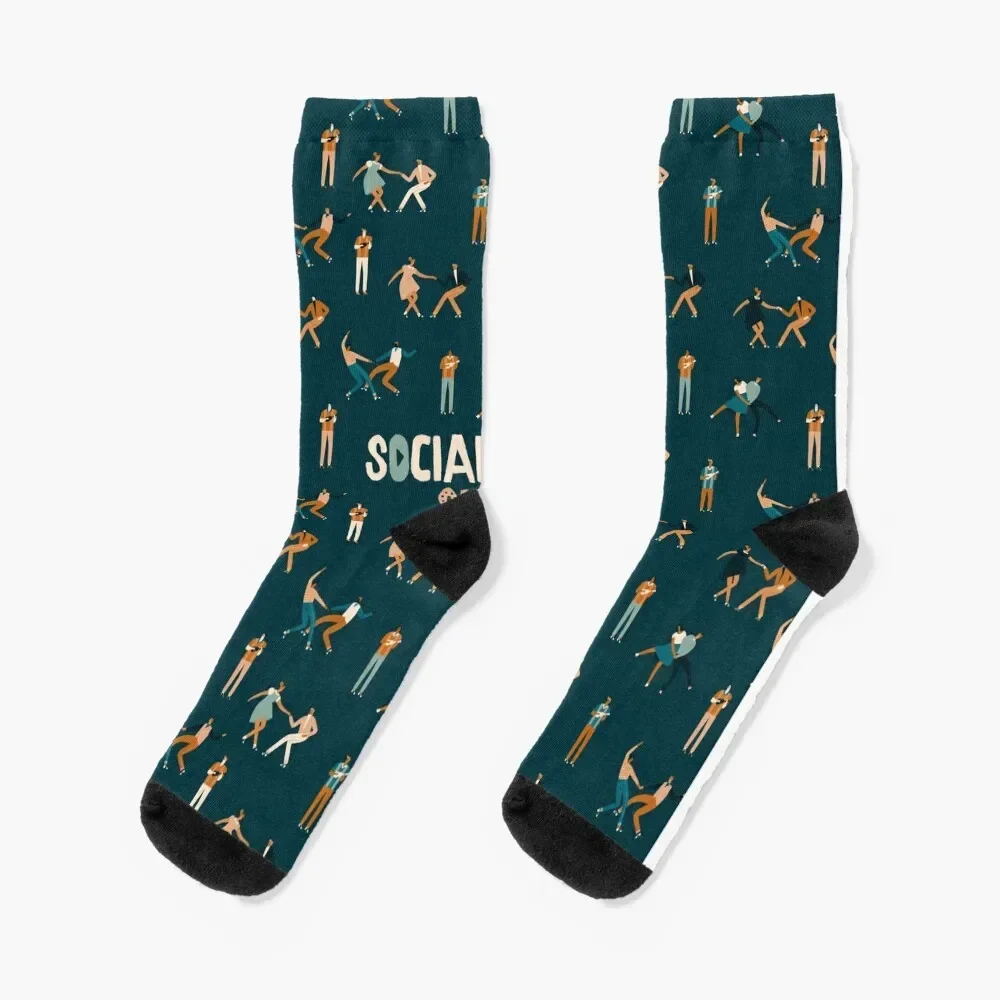 

Social Swing Community Socks Climbing Antiskid soccer Socks For Man Women's