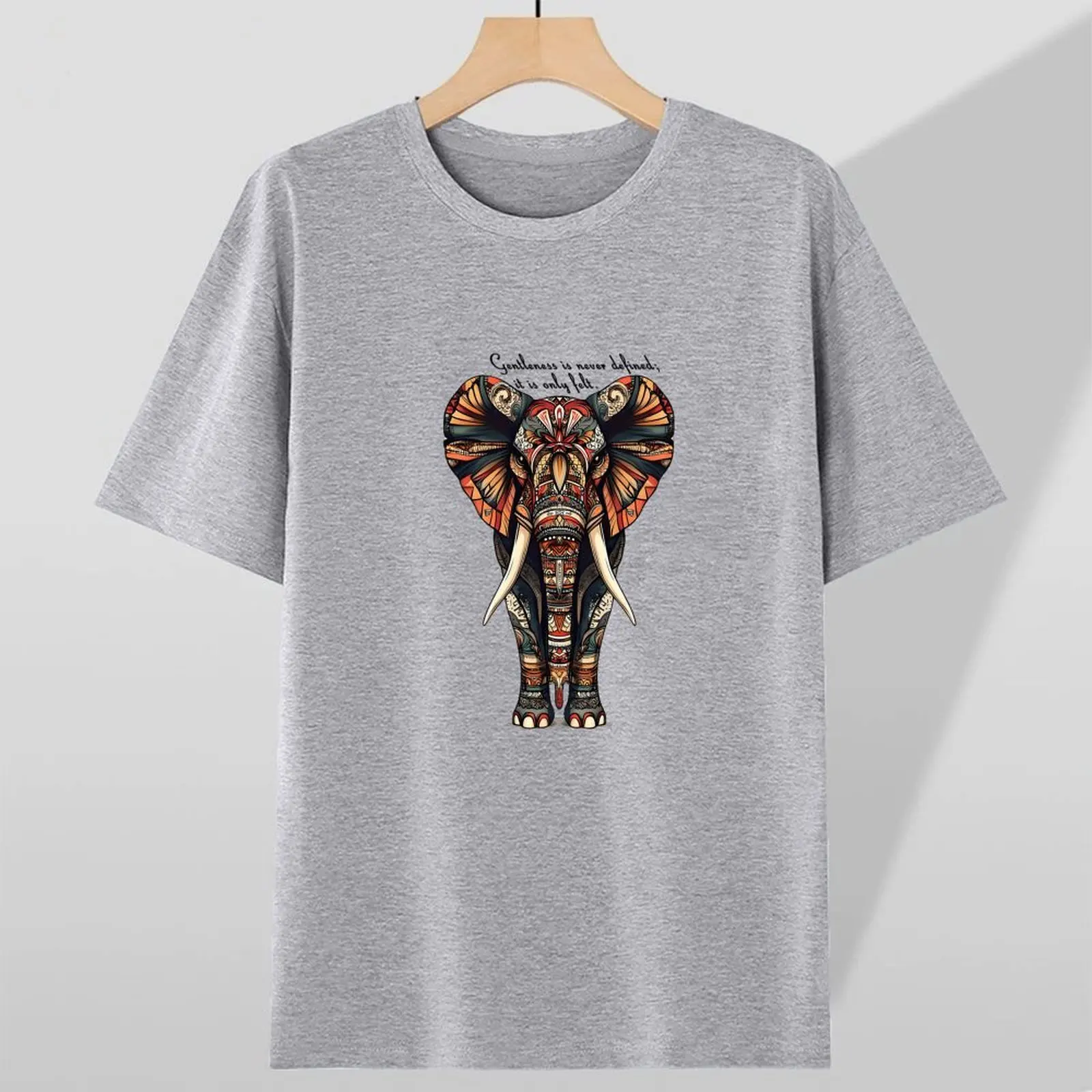 

Women's Casual Short Sleeve T-Shirt Print Stretch Round Neck Top Summer Y2k Cotton Tee T Shirt Women Clothing Couple Clothes