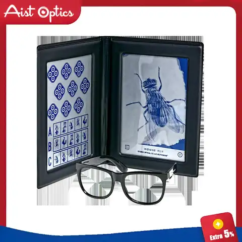 Aist Optical Equipment Optometry Stereo Fly Vision Test for Evaluation of Gross Stereopsis and Fine Depth Perception