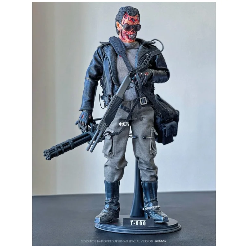 Hottoys T800 1/6 Terminator Arnold przodek zgniła twarz zgniła twarz szkieletowa wojna uszkodzona Mms002 kolekcjonerski prezent urodzinowy