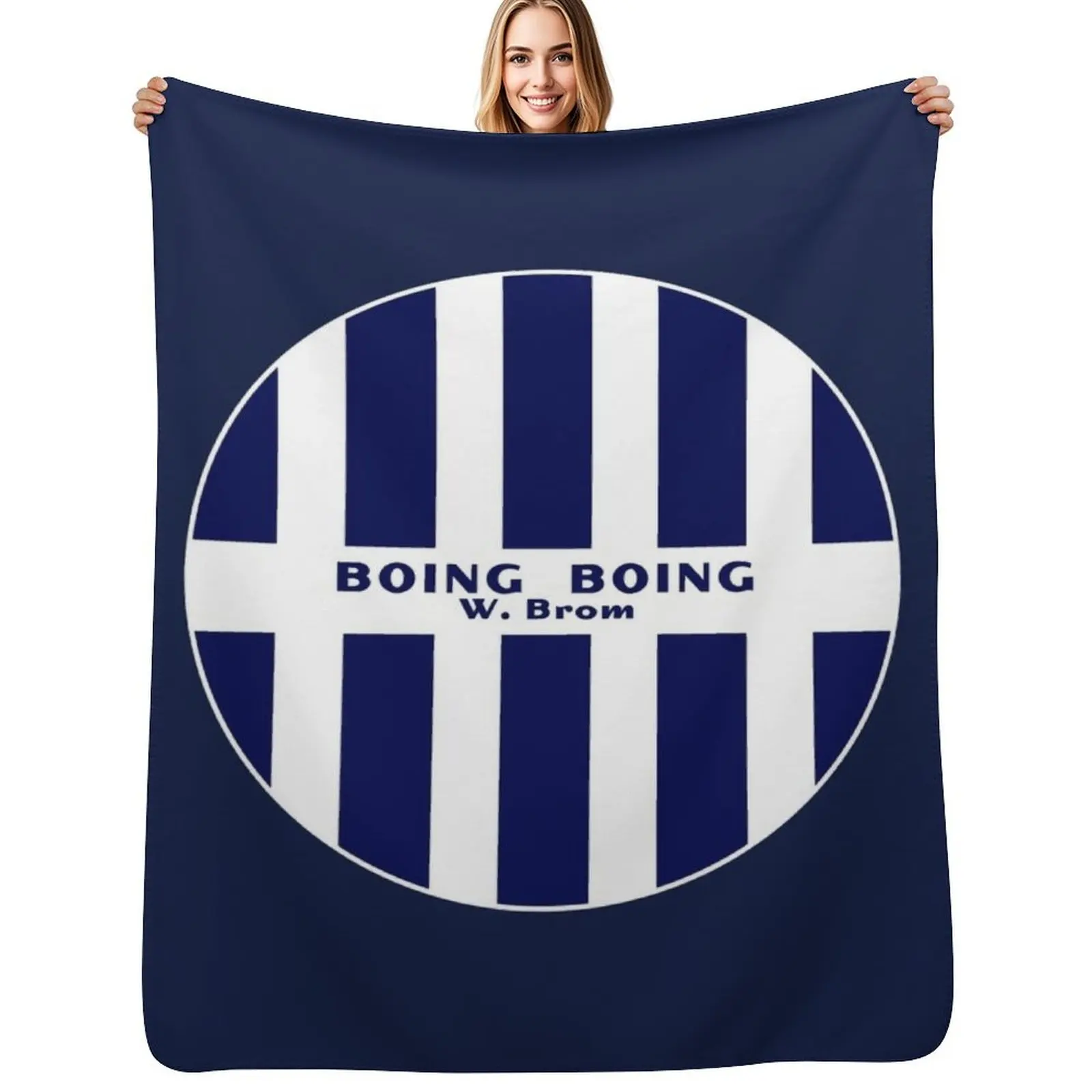 

Boing Boing - West Brom Throw Blanket cosplay anime Plaid Furrys Quilt Blankets