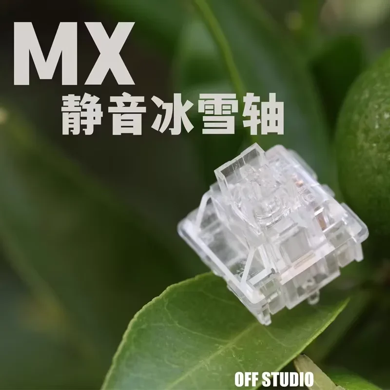 OFF STUDIO Outemu Ice Snow Switch Silent Linear Switches 40g 5 Pins Transparent Mechanical Keyboard Switches Replace TTC Frozen