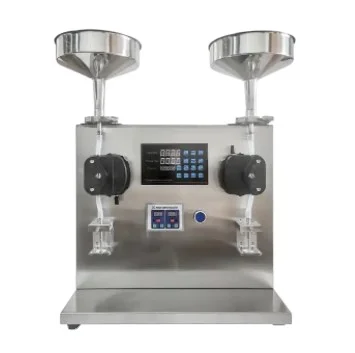 LRDB-2A Double Nozzles Peristaltic Pump Lip Gloss Mascara Liquid Nail UV Gel Nail Polish Filling Machine