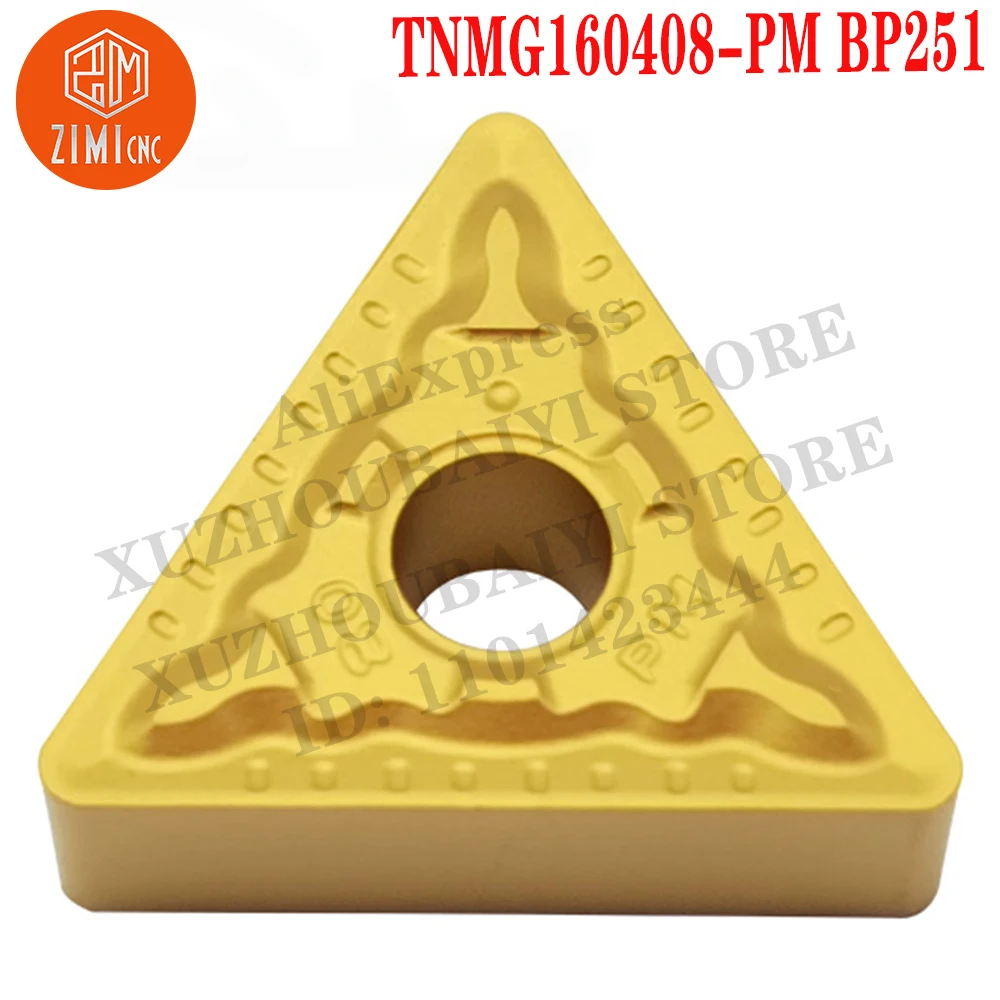 TNMG160408-PM BP251 تنمج 160408 إدراج كربيد أدوات الخراطة الخارجية أداة قطع مخرطة CNC تحول شفرة ميكانيكي مخرطة معدنية