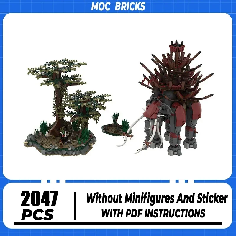 

Magical Rings Moc Building Blocks Movie Scene Ambush Model Technology Bricks DIY Assembly Street View Toys Gifts