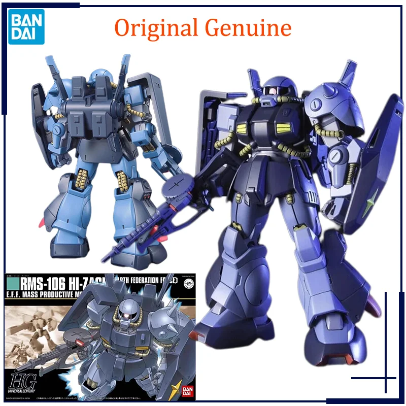 

Original Genuine HGUC 1/144 Gundam RMS-106 Hi-Zack Bandai Anime Model Toys Action Figure Gifts Collectible Ornaments Boys Kids