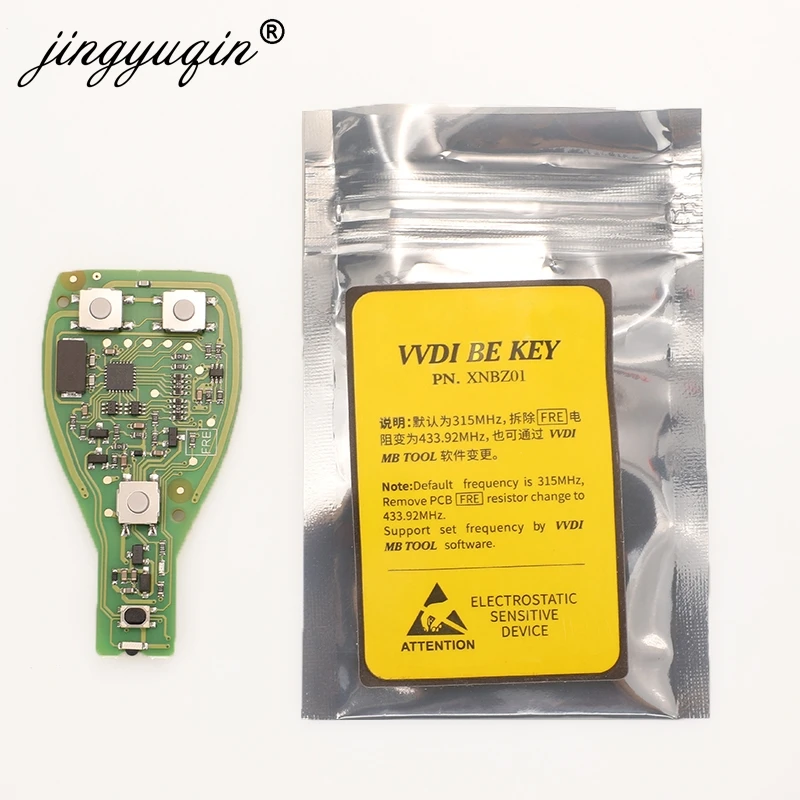 Jingyuqin VVDI Được Chìa Khóa Pro Cho Benz V1.5 PCB Phím Remote Chip Phiên Bản Cải Tiến Chìa Khóa Thông Minh Có Thể Trao Đổi 315/433Mhz MB BGA