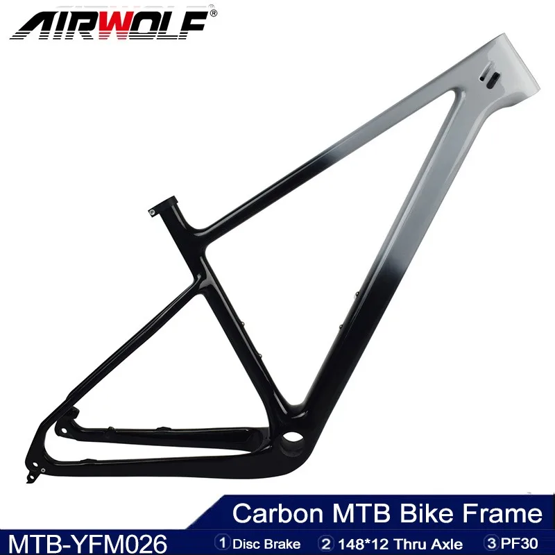 Airwolf T1000 29ER Carbon MTB Frame 148*12mm Carbon Mountain Bicylce Frameset Customize Colors Racing Bike Frame DPD