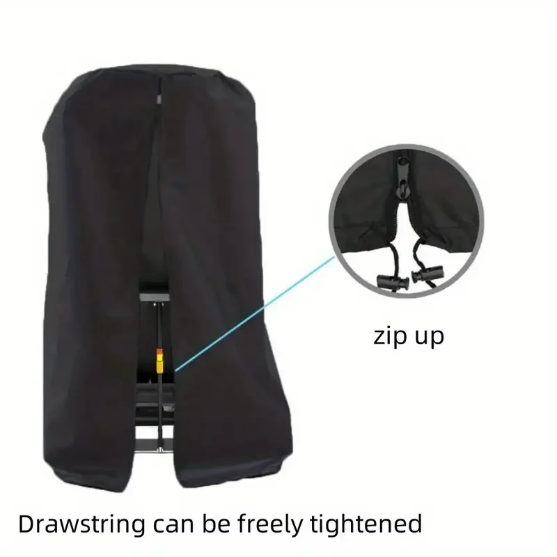 غطاء مشاية قابل للطي مقاوم للماء والرياح عالي التحمل مع إبزيم قابل للتعديل وسحاب للإغلاق، مناسب لمعظم المطاحن القابلة للطي #6