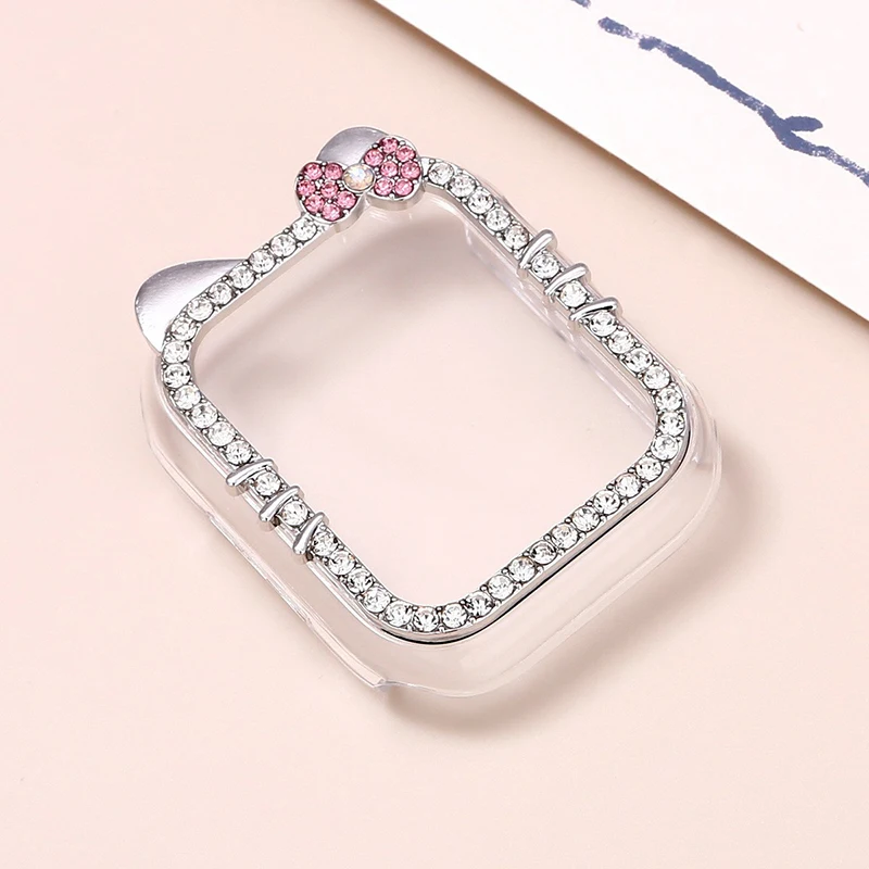 Diamant-Hülle für Apple Watch 11 10 Gehäuse 42mm 46mm 41mm 44mm 40mm 45mm Zubehör Bling Bumper Schutz iWatch Series 9 8 SE 7 – Detail 7