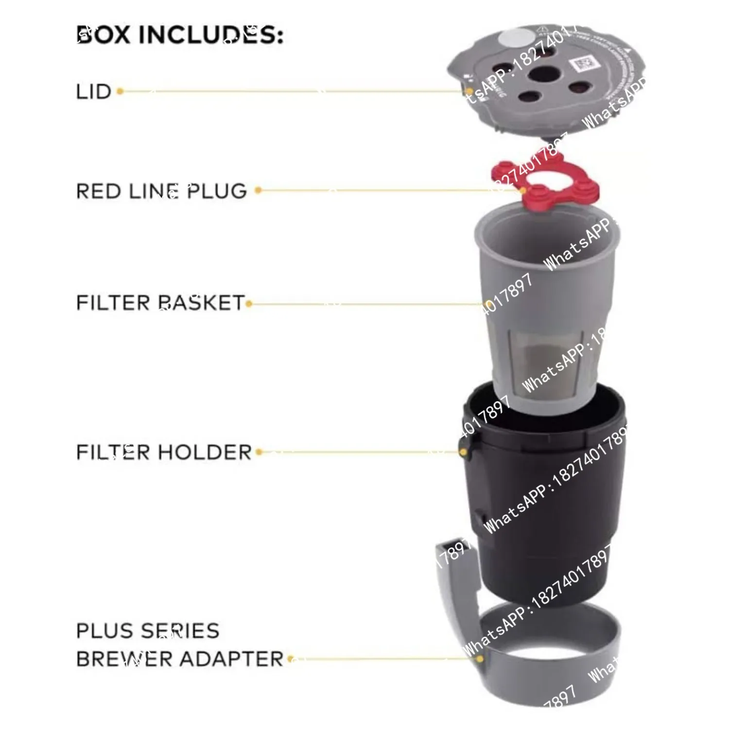 Reusable Ground Coffee Filter 2nd Generation Compatible with K Cup Pod Replacement Brew Basket Parts