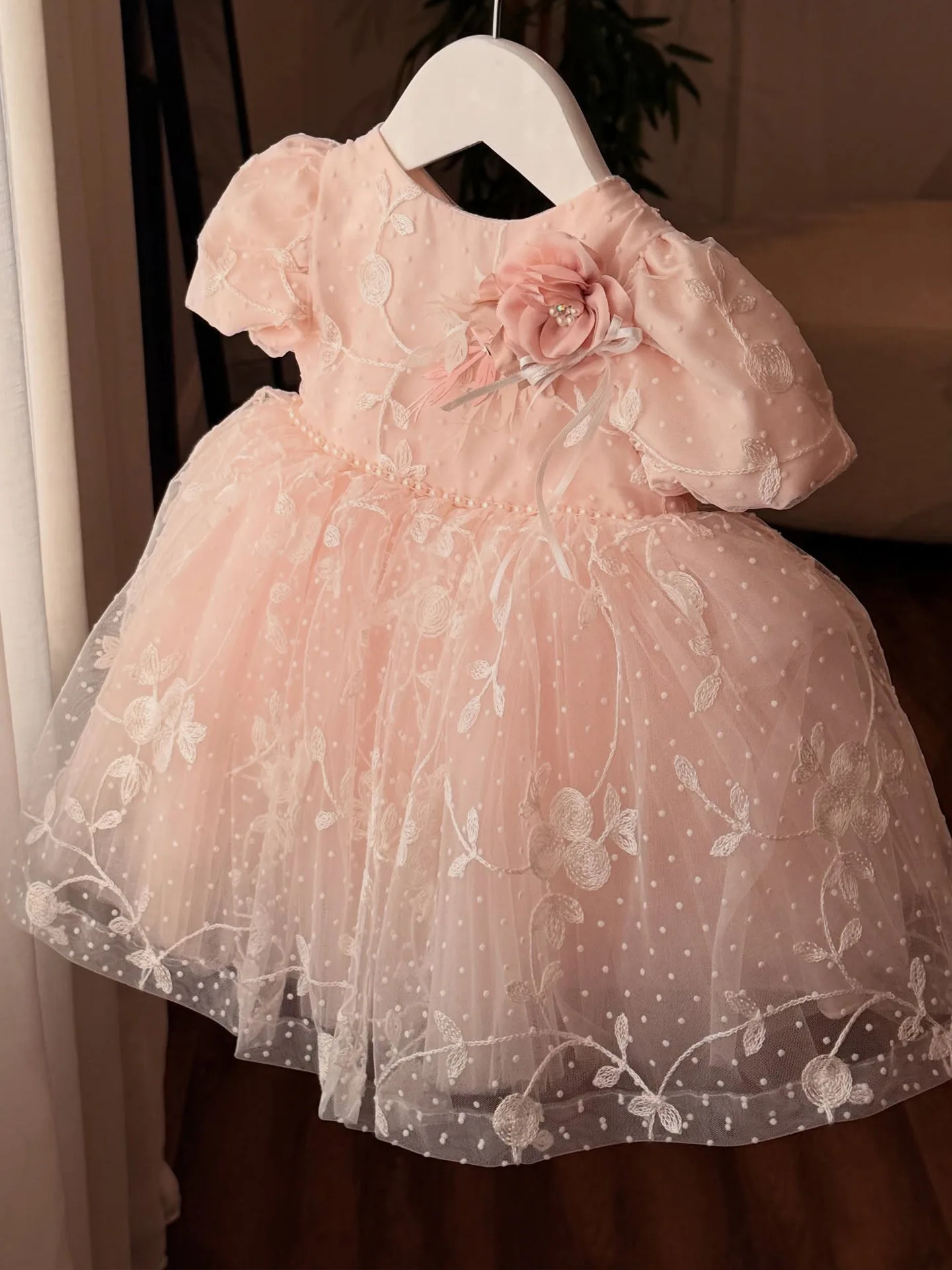 

New Girls Cute Birthday Party Princess Ball Gown Children Wedding Performance Dress y1785