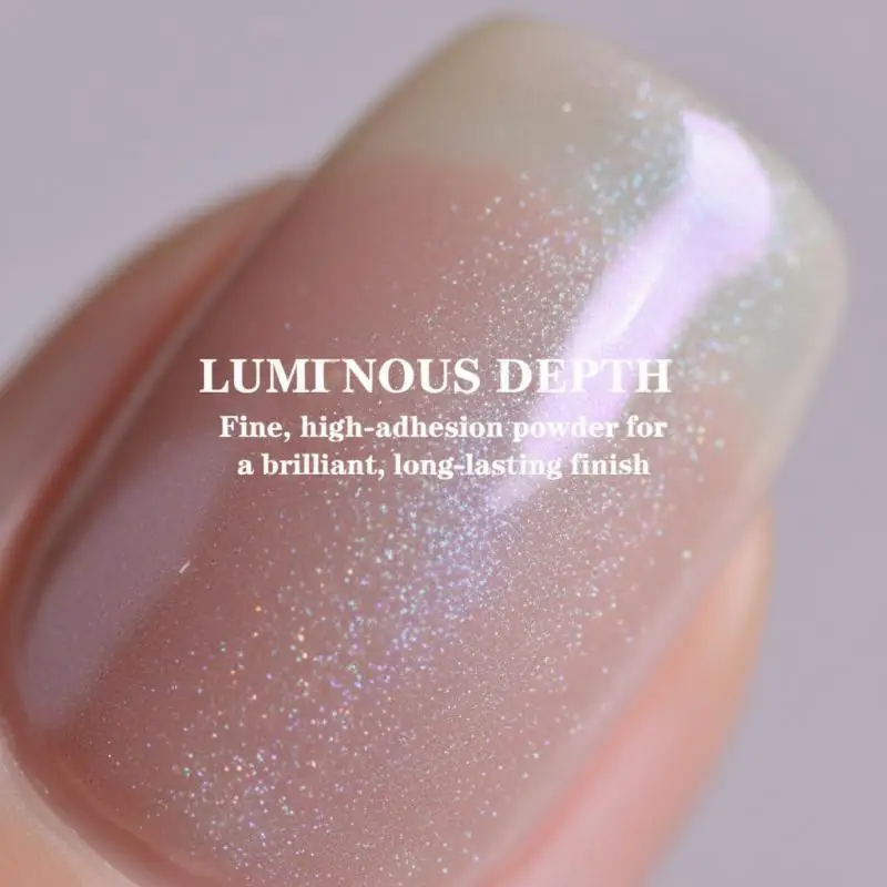 Pearl Aurora White Chrome Nails Glitter Dust Fine Shimmer Powder Rubbing On Manicure Nail Art Sparkling Decoration
