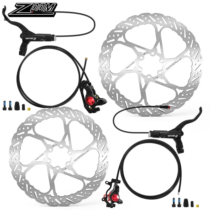 

Гидравлический дисковый тормоз ZOOM 1100 мм/1850 мм для электровелосипедов, 2-поршневой, с переключателем управления, ротор 160 мм, комплект велосипедных тормозов