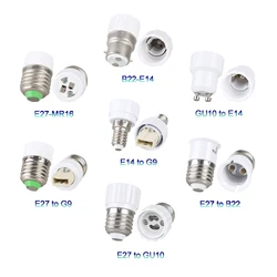 1-5PCS E27 E14 B22 LED Lamp Converter Holder To E17 GU10 G9 Base Lamp Holder Converter Socket Adapter For LED Corn Bulb light