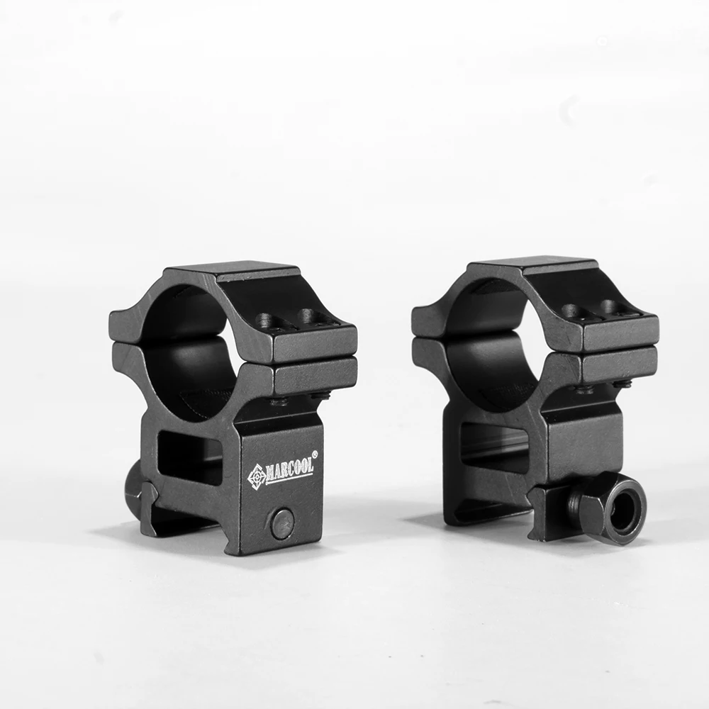 Marcool 2PCS Hunting Rifle Scope Mount Ring for Dia 25.4mm Tube Scopes 11mm 20mm Dovetail Picatinny Flashlight Mount
