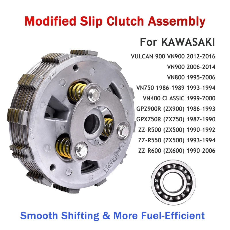 Modified Slip Clutch Assembly For KAWASAKI VN750 VN800 VN900 VN 400 800 900 VULCAN GPX750R GPZ900R ZX750 ZX900 ZX500 ZX600