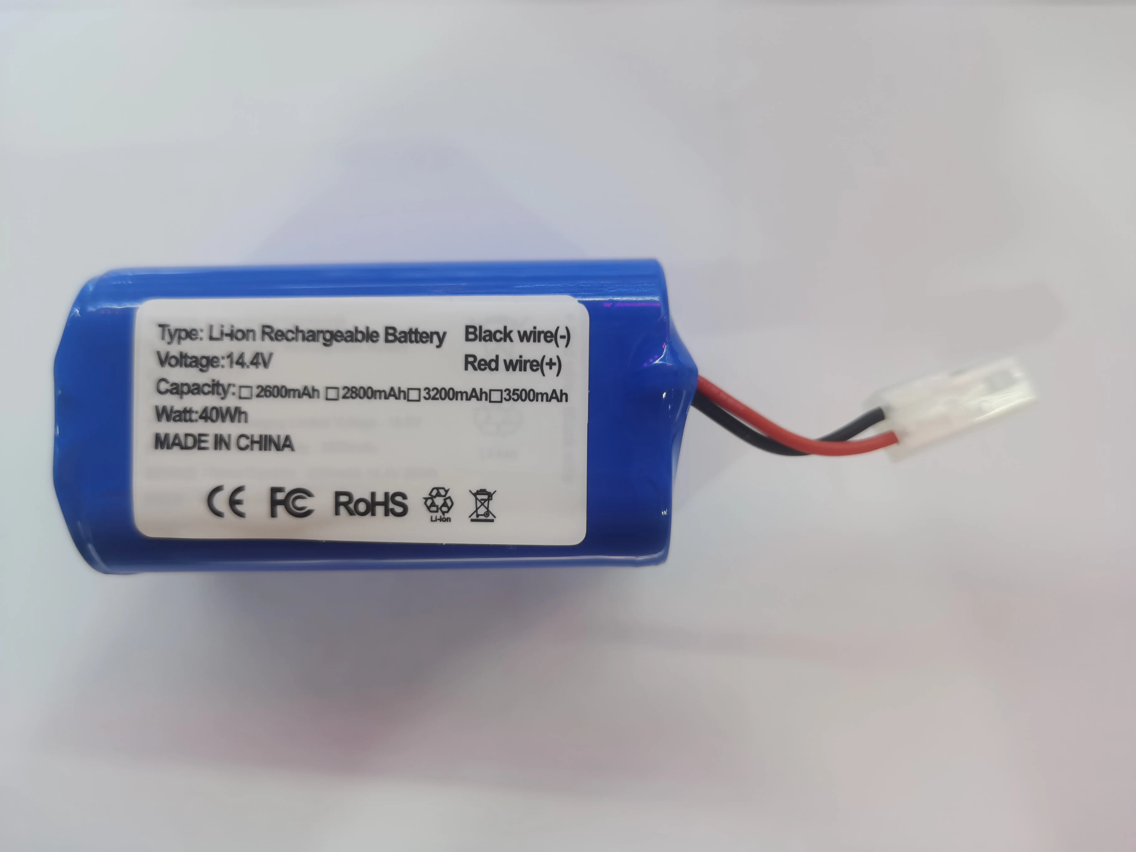 Replacement Battery H18650CH-4S1P For Xiaomi Mijia Mi Sweeping Mopping Robot Vacuum Cleaner G1 2500mAh