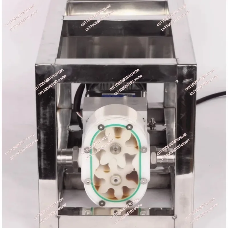 Food‑Grade Plastic Gear Pump Head, Small Transfer Pump for Honey Sesame Paste Detergent Glue Filling Machine